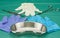 Surgical equipment and three pieces of gloves