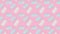 Surgical face mask pattern on pink background