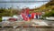 Surigao City Philippines. Petrol Station totally destroyed by Super Typhoon Odette.