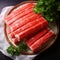 Surimi Crabs Stock, an amazing photo of crab sticks and food photography