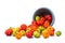 Surinam cherries or pitanga fruit, also known as brazilian cherry, cayenne cherry