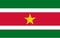 Suriname flag.