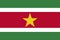 Suriname national flag. Vector illustration. Paramaribo