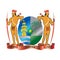 Suriname native coat of arms