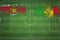 Suriname vs Mali Soccer Match, national colors, national flags, soccer field, football game, Copy space