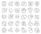 Surprise line icons collection. Thin outline icons pack. Vector illustration eps10