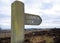 Surprise View Sign post, Derbyshire Peak District