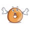 Surprised bagels mascot cartoon style