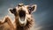 Surprised Camel In The Style Of John Wilhelm: A Joyful Chaos