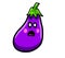 Surprised Cartoon Eggplant