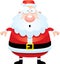 Surprised Cartoon Santa Claus