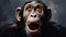 Surprised Chimp: Hyper-detailed Artistic Portrait In Uhd