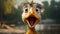 Surprised Duck With Wide Open Mouth - Joyful And Optimistic