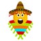 Surprised emoji with a mexican hat