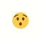 Surprised face  icon illustration emoji