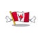 Surprised flag canadian is stored cartoon cupboard