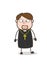 Surprised Happy Priest Face Vector