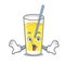 Surprised lemonade mascot cartoon style