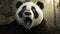 Surprised Panda Screaming In Photorealistic Forest: Explosive Pigmentation