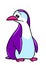 Surprised penguin character bird illustration cartoon