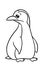 Surprised penguin character bird illustration cartoon coloring