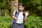 Surprised Prep Filipina Child Girl Student Wearing Uniform