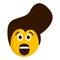 Surprised retro emoji icon