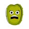 Surprised soursop cartoon character emote