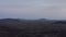 Surreal aerial view moonscape of Iceland countryside. Birds eye amazing view of desert icelandic landscape. Blue light