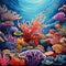 Surreal Artwork: Intricate Coral Reef Patterns