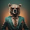 Surreal Bear In Sunglasses: Photorealistic Portraits With A Corporate Punk Twist