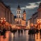 Surreal blend of old-world charm and modern allure in Vilnius, Lithuania