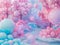 Surreal Candy-Colored Trees and Spheres