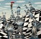 Surreal Chess Landscape