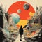 Surreal Collage Art: Exploring Planetary Landscapes And Pop Culture Collages