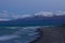 Surreal dusk over Kluane Lake near Kluane National Park