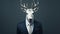 Surreal Fashion: The Expensive White Deer In A Suit