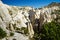 Surreal landscape at Tent Rocks National Monument