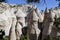 Surreal landscape at Tent Rocks National Monument