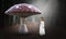 Surreal Mushroom, Girl, Imagination, Nature