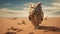 Surreal Owl In A Dry Desert - Vray Tracing And Expressive Characters