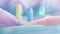 Surreal Pastel Cactus Landscape in Dreamlike Ethereal Scenery