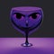 Surreal Purple Goblet: Unique Character Design With Humorous Caricature