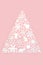 Surreal Snowflake North Pole Christmas Tree Shape Concept