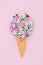 Surreal Spring Flower Blossom Ice Cream