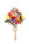 Surreal Summer Flowers Paintbrush Colourful Splatter