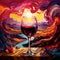 Surreal Wine-Themed Artwork: Gateway to a Dreamlike World
