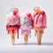 Surrealistic Ice Cream Cones: A Melting Still Life Of Flavors