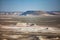 Surrealistic landscape of Ustyurt table land. Kazakhstan, Mangystau region