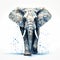 Surrealistic Mosaic Elephant: A Fusion Of Art And Design